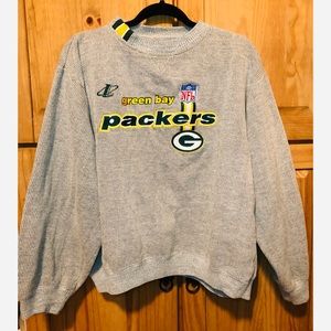 Green Bay Packer Vintage NFL Sweater Grey Large